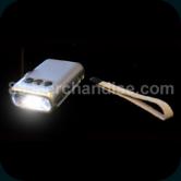 HAND POWERED 5 LED FLASHLIGHT/CELL PHONE CHARGER